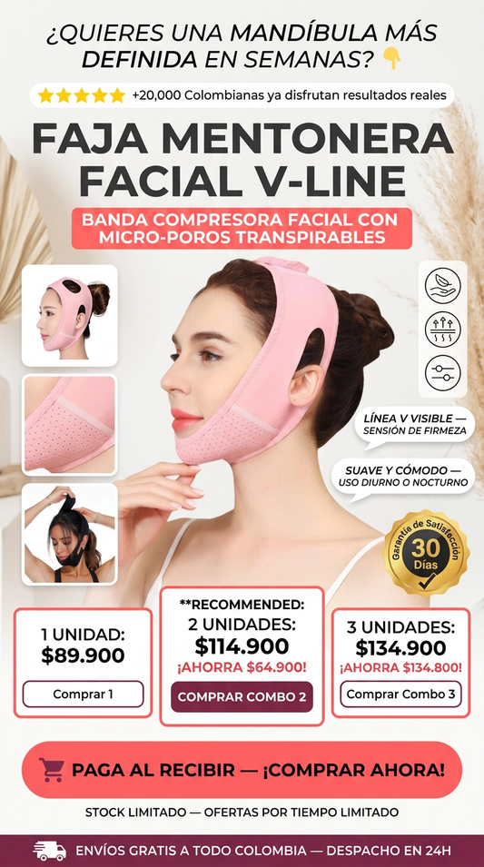 Faja Facial Papada reductora