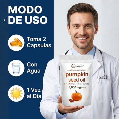 Aceite de calabaza Pupmpkin® - Cabello sin frizz ni puntas abiertas, reduce la caída.
